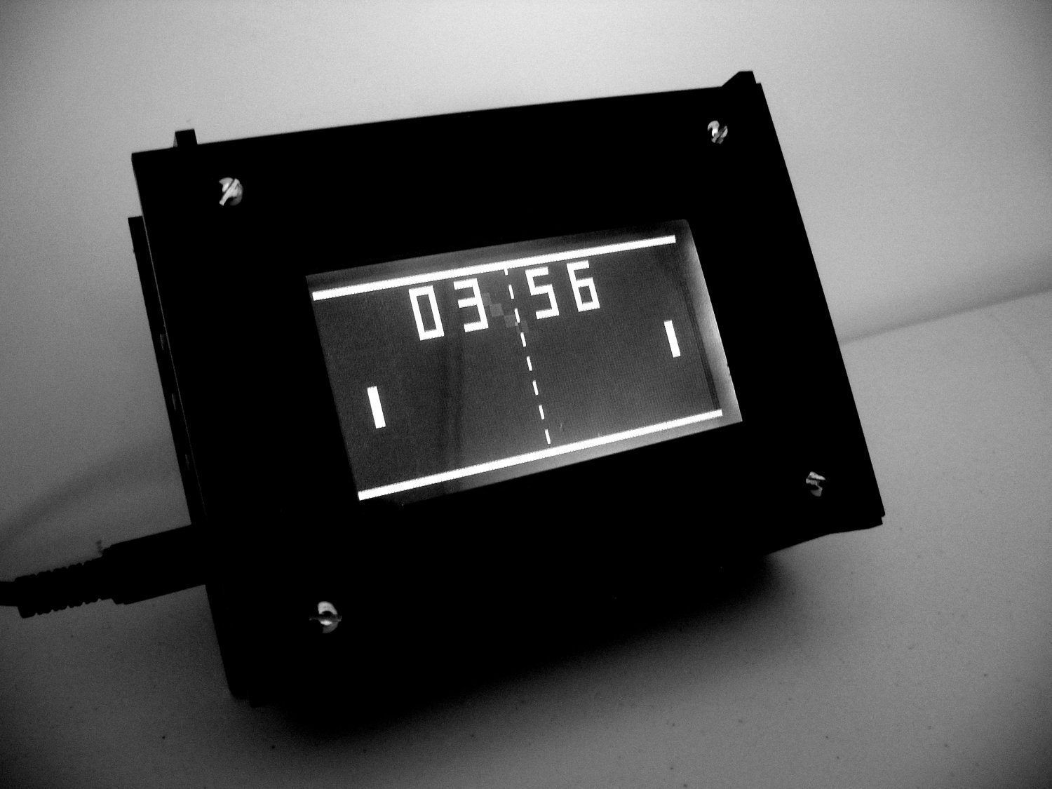 Monochron  Black and White LCD Graphic Clock