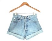 90's Guess high waist denim shorts size - M waist - 29"