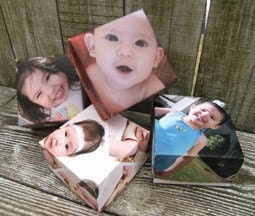 Custom Photo Gift Box . Set of 10 - great for favors, keepsakes and retail branding - wedding, baby shower, party - Digi- & Handmade