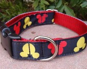 Dog Collar 1" - Mickey Mouse - Small, Medium or Large