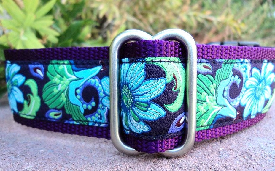 Dog Collar / Ice Blue Purple Passion 1.5" Width img