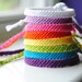 SALE - Rainbow Bright - Solid Colored Woven Bracelet (buy 3, get 1 FREE)