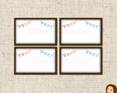 PRINTABLE TWINS Onesie Clothesline Baby Shower Label Tents Il_170x135