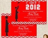 PRINTABLE Male Graduation Party Invitations (Color of your choice) Il_170x135