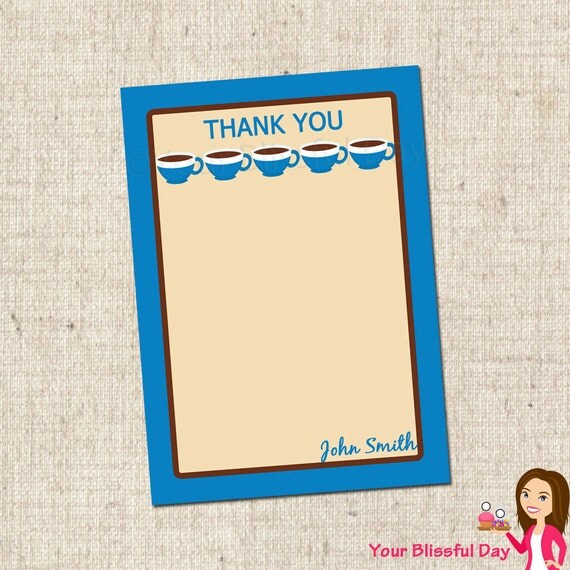 PRINTABLE Birthday Breakfast Party Thank You Cards (Personalized) Il_570xn