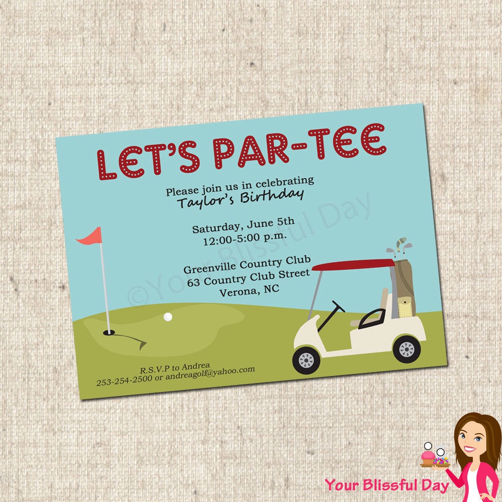 PRINTABLE Golf Party Invitation Il_570xn