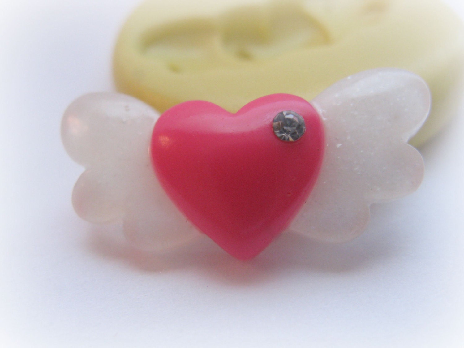 Heart Wings Mold Steam Punk Resin Polymer Clay Moulds
