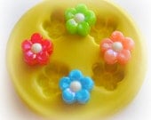 Flower Daisy Polymer Clay Flowers Cabochon Mold Resin Clay Mould