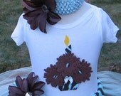 CUPCAKE Birthday Set With TUTU And 3D CUPCAKE Shirt ....All Sizes 6 9 12 18 24 Months 2T 3T 4T --- Birthday, Photo, Holidays, Dress Up