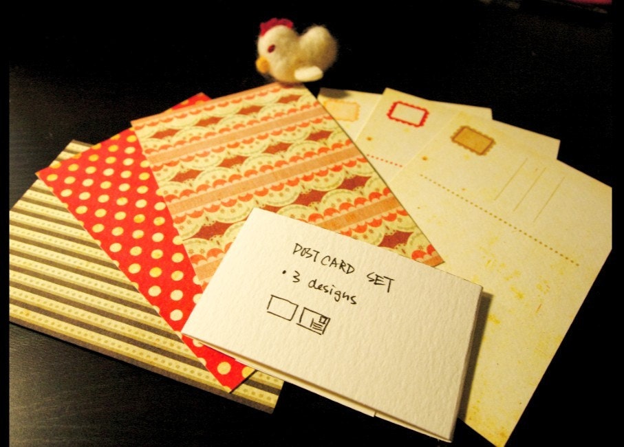 pattern postcard
