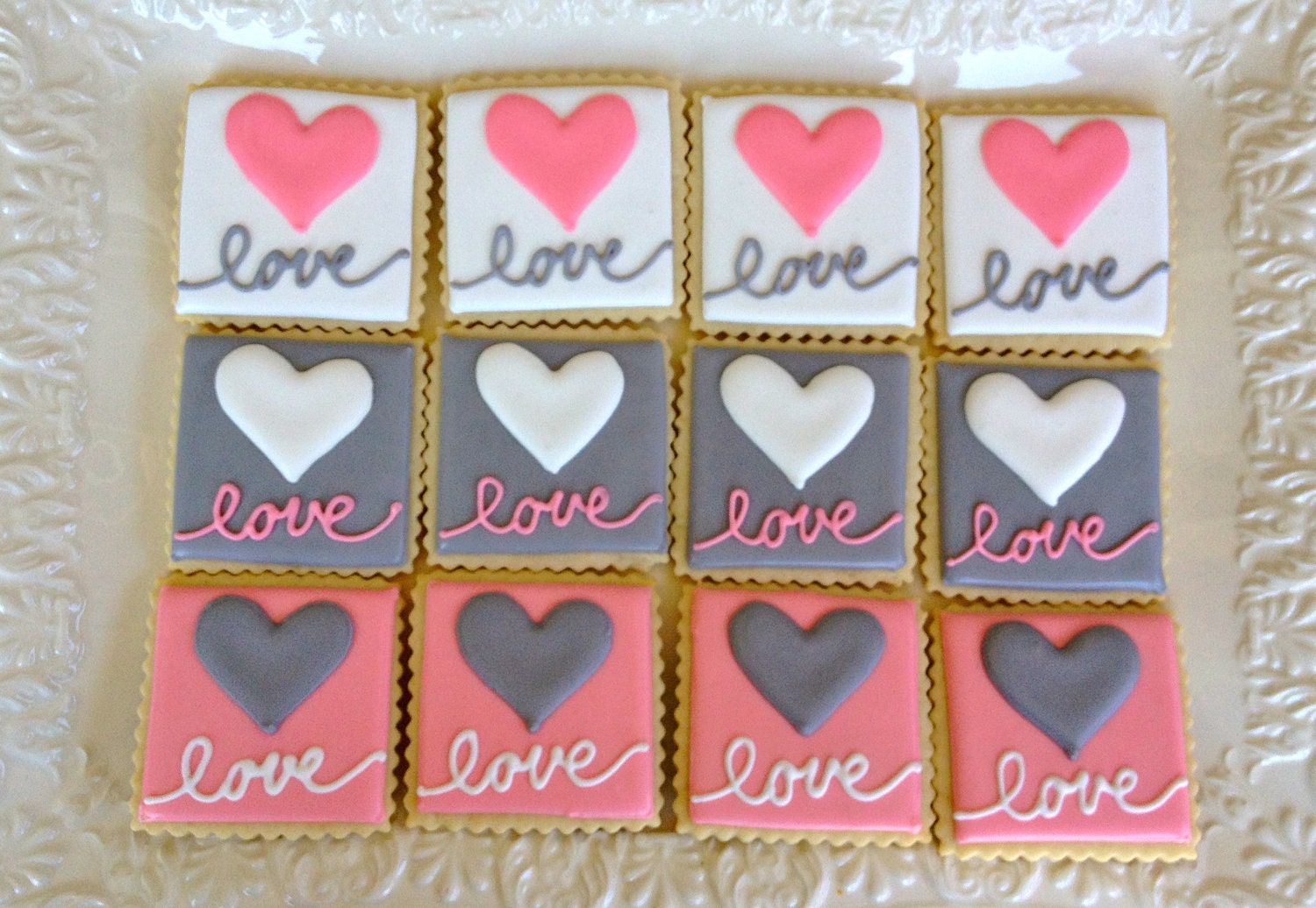 Love Wedding Bridal Shower Rehearsal Dinner Sugar Cookies