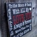 LOVE YOU Typography Word Art Sign  - Antique White
