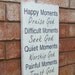 Happy Moments... -  Distressed Wood Sign