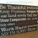 Horizontal Family Rules Sign - Be Thankful, Love Each Other... 12x24