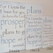 Jeremiah 29:11 For I Know the Plans I Have for You - Antique White Wood Sign (12x12)