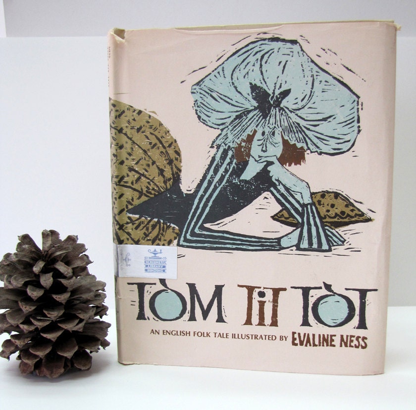 Vintage 1965 Tom Tit Tot Book by Evaline Ness, An English Folktale, First Edition