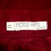 Knickers Corduroy Cropped Pants Cranberry 1980s 28 inch waist