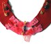 Recycled fabric necklace  Bib with safety pins and beads for her - one of a kind-OOAK