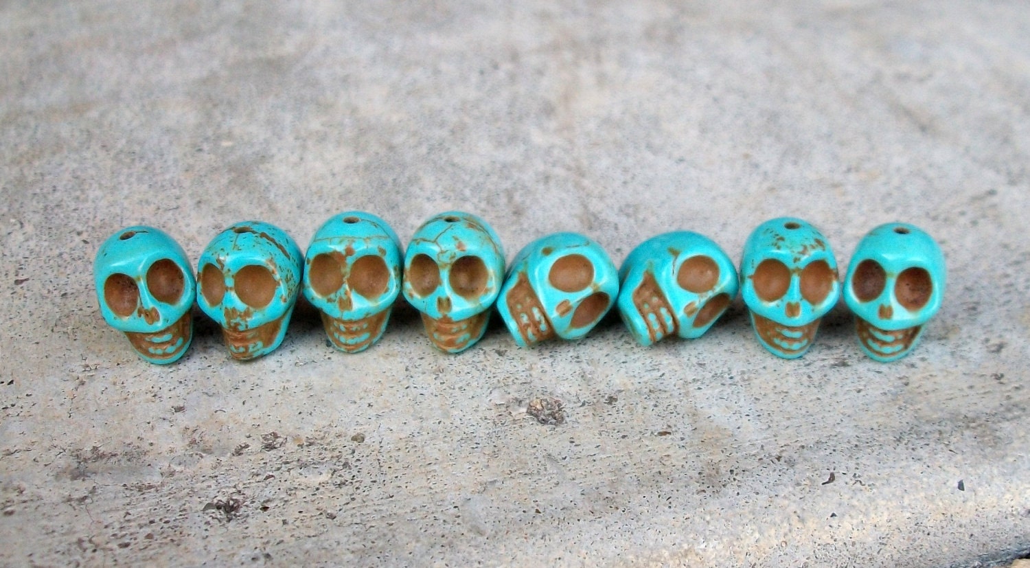 Stone Skull Beads