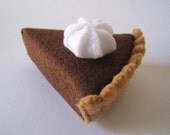 Felt Food Chocolate pie eco friendly childrens pretend play food for toy kitchen