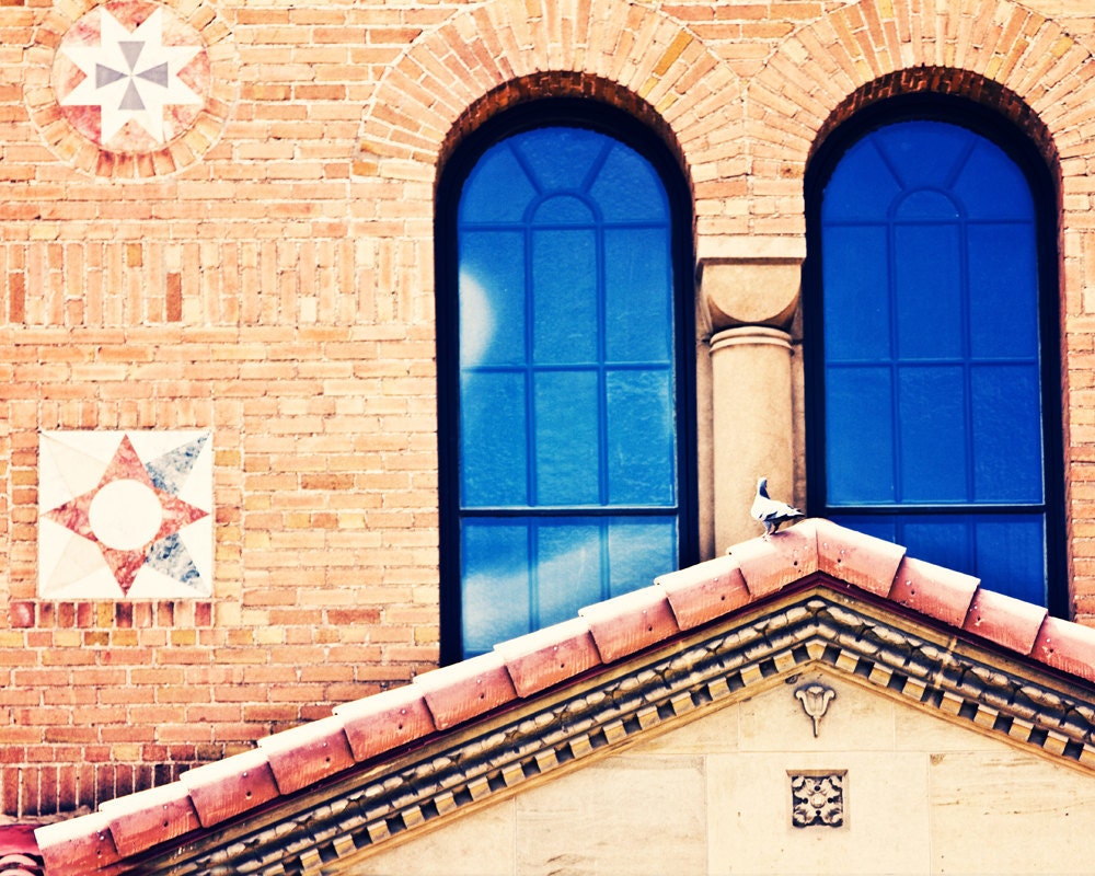 Colorful Building Architecture Photograph Fine Art Photography Metallic photo Print 8x10