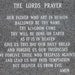 The Lords Prayer quote typography photo