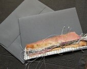 Charcoal grey mixed-media all occasion blank greeting card