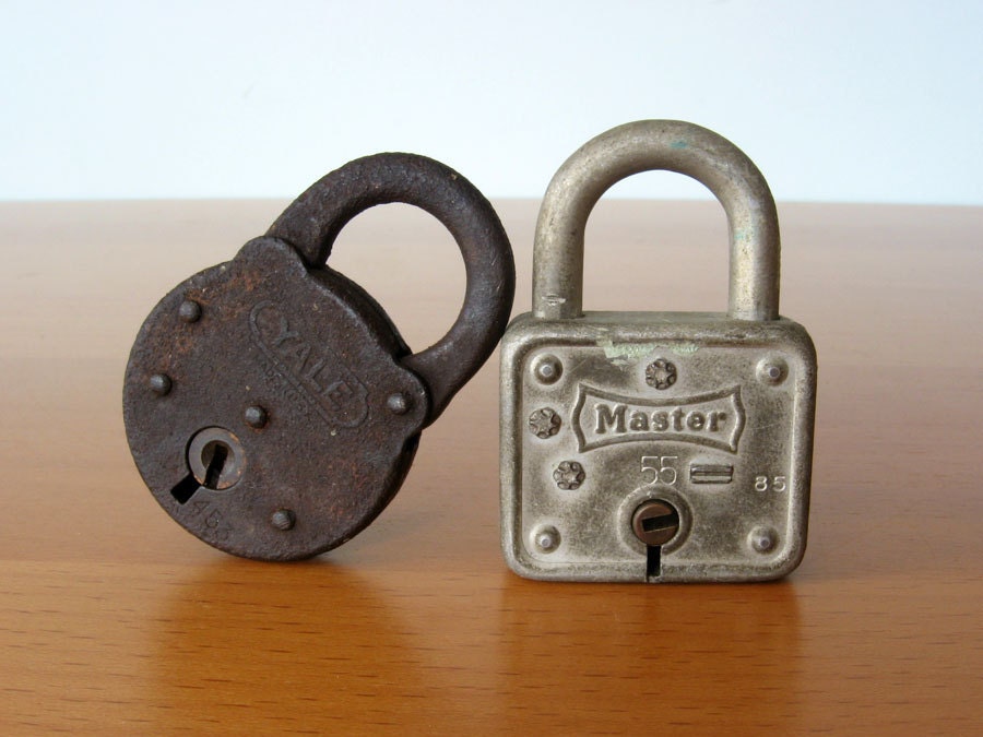 Vintage Padlocks - Industrial, Rustic Decor