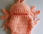 crab diaper cover set  / newborn photo prop
