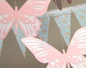 Large Butterflies - Hanging Decoration from the Shabby Chic Collection