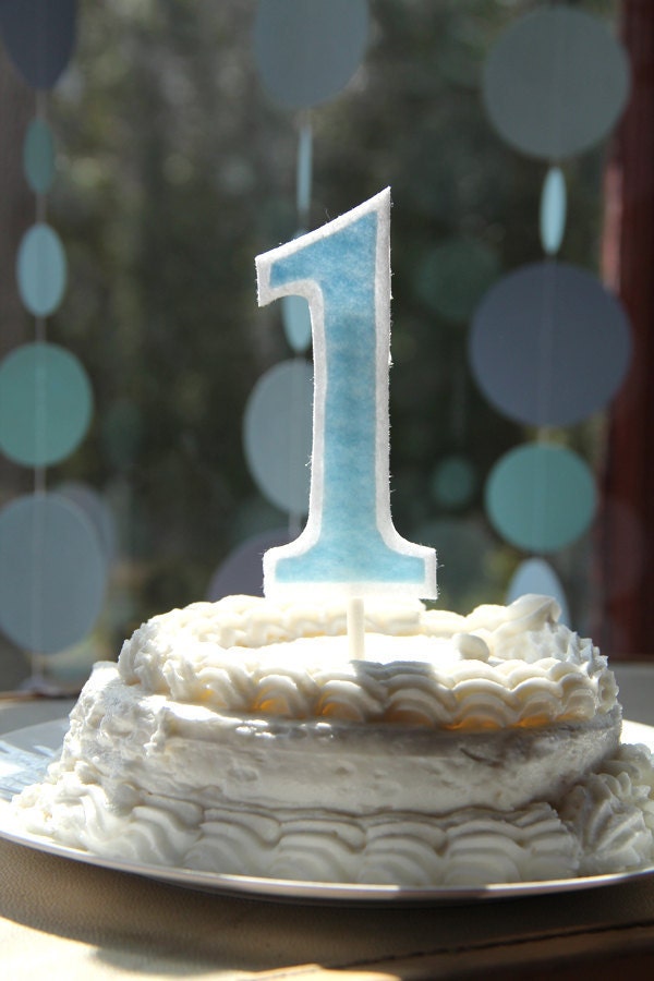 Number Cake Topper - felt Il_570xn