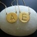 initial disc gold necklace-gold initial necklace-gold initial round disc necklace-initial charm necklace-initial necklace-celebrity style