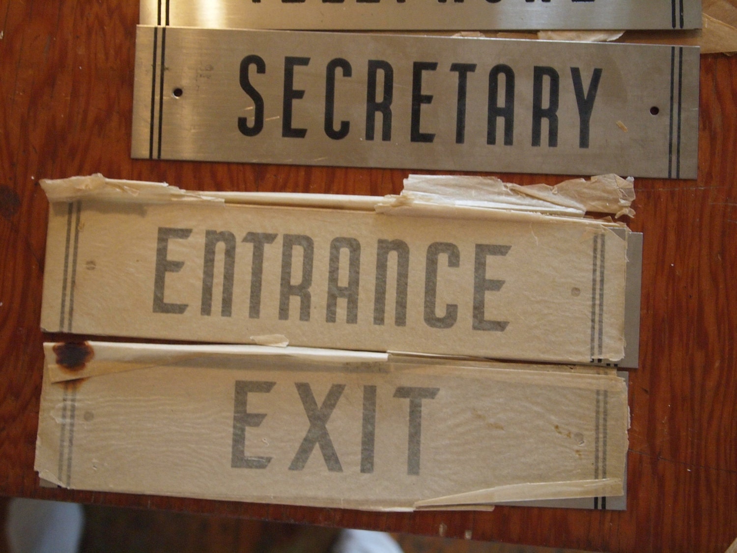 Vintage Tin SIGNS 1940s