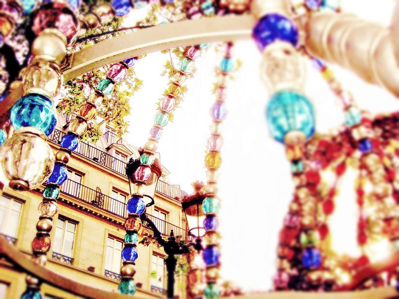 Paris Photography- Gem of Paris 8x10 french home decor paris metro station romantic royal crown sunlight teal blue
