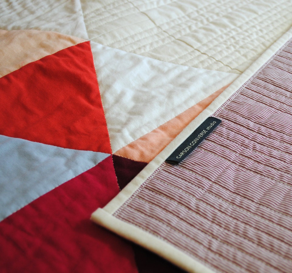Rose Triangle Bead Quilt