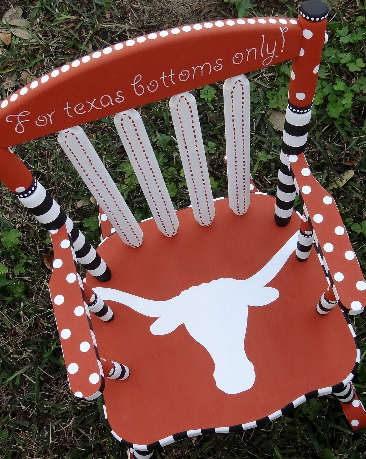 College Theme Rocker Collegiate Rocker Child's Rocker University Of Texas Rocking Chair FREE SHIPPING