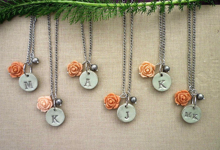 Silver Frost Bridesmaids Necklaces - Set of 6