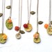 Victorian Garden Bridesmaid Necklaces - Rustic Chic Wedding -  Set of 6