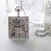 Pendant Wearable Art mother and daughter necklace  sisters natural look white spring mom gift