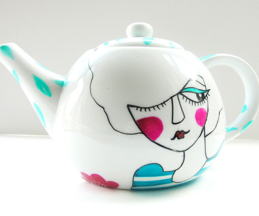 La VIE EN ROSE - handpainted Afternoon tea set