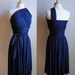 Convertible Infinity Wrap Dress in Navy