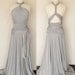 Convertible Infinity Dress, Floor length wrap dress in Stone Grey