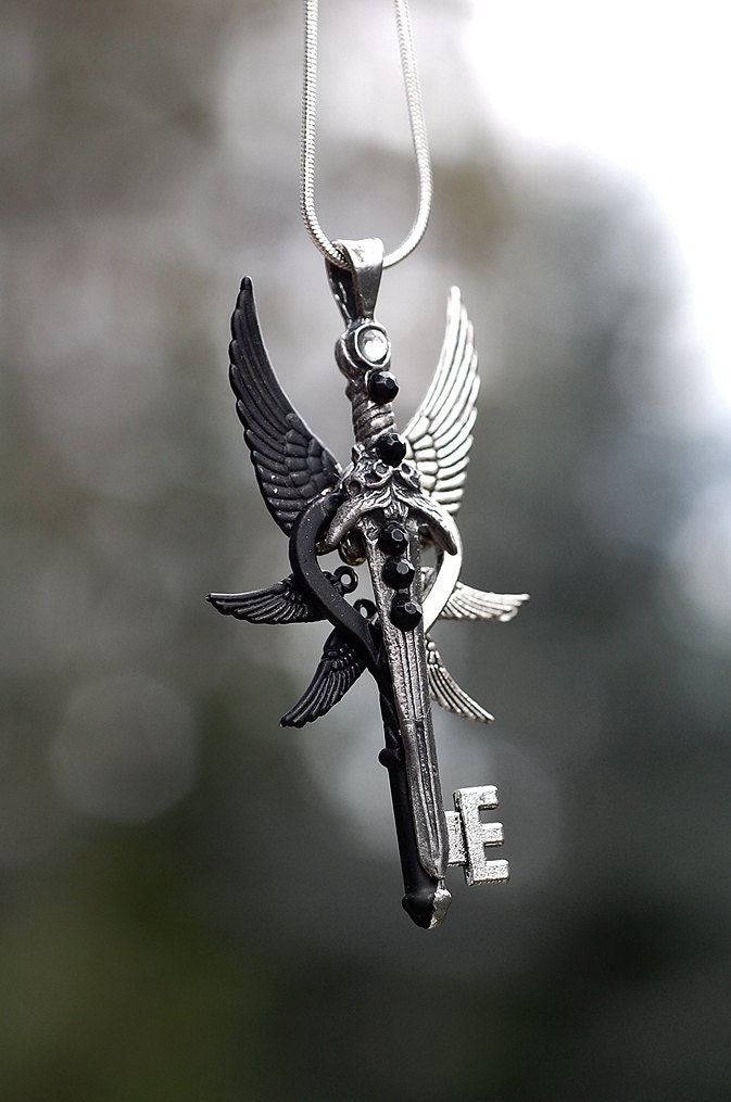 Ying Yang Sword Key Necklace