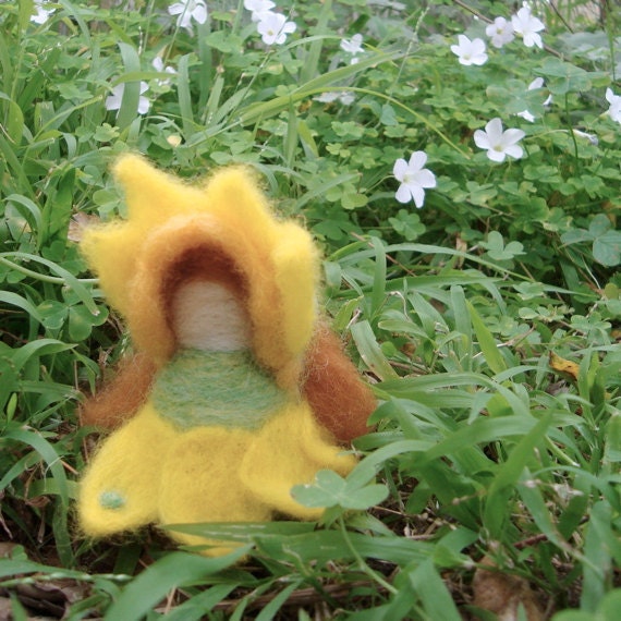 Felted Daffodilly Girl