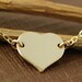 Charlize Theron Replica, Gold Heart Necklace, Love Necklace, 14kt Gold Filled Chain Necklace, Young Adult