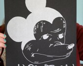 NO FUN MICKEY offset print