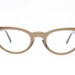 1950's tan cat eye glasses cateye NOS beautiful vintage