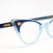 Blue cat eye glasses 2 tone vintage cateye eyeglasses