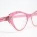 Pink cat eye glasses  vintage cateye eyeglasses frames