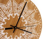Silhouette in White - 10" Clock
